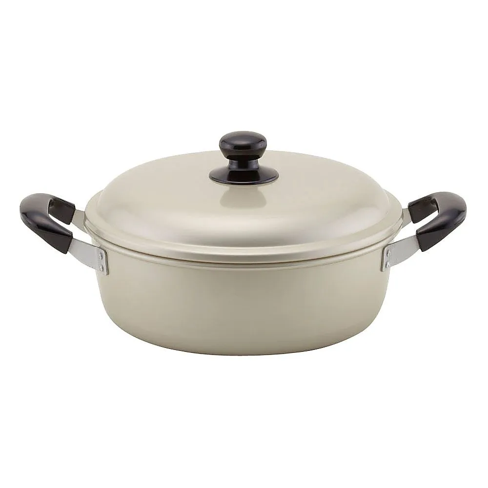62-6347-10　［Discontinued］Alumite Femina Shallow Hot Pot 26 cm