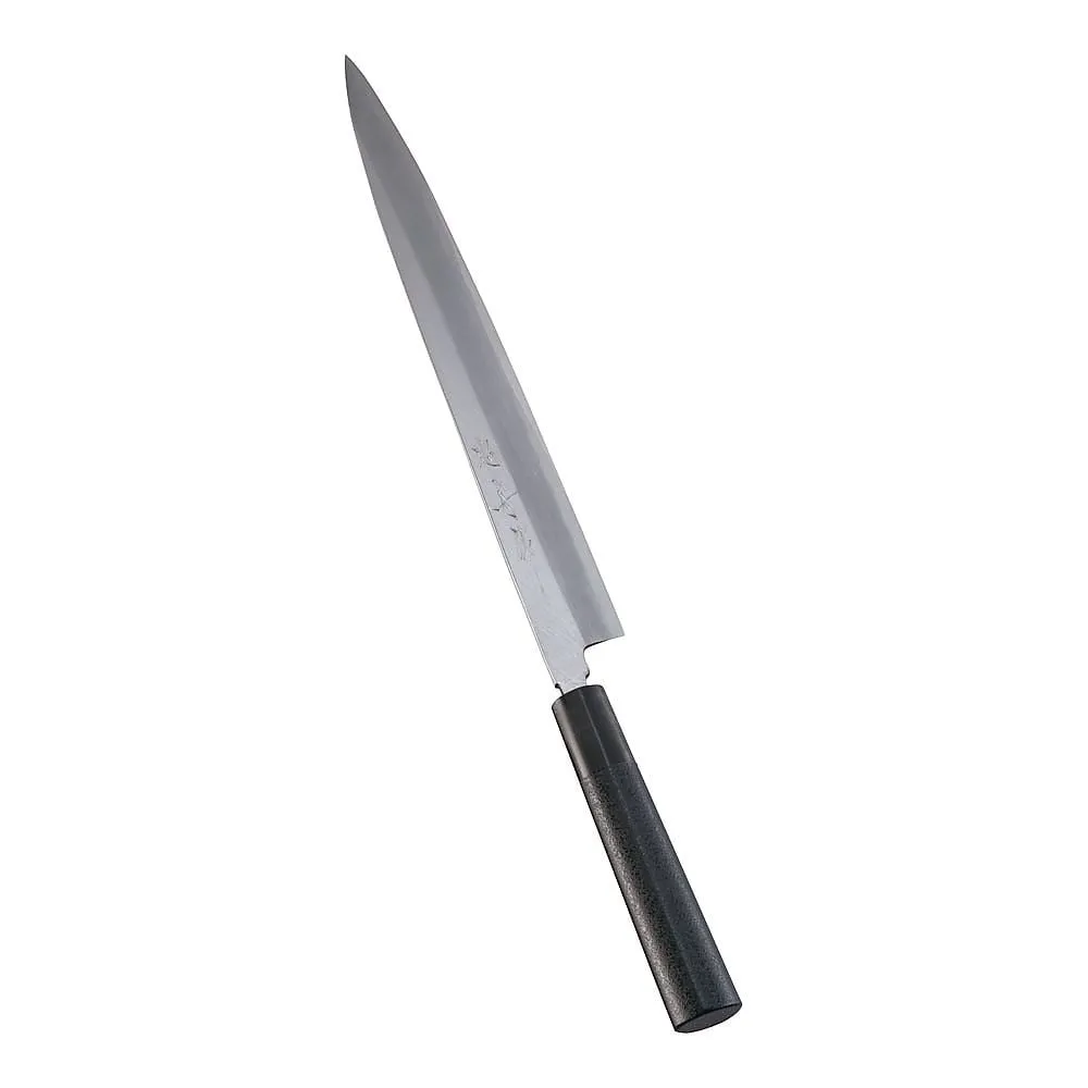 62-6407-87　［Discontinued］Kabuki Harmony Kitchen Knife Choju Yanagi Blade 30 cm Kuroishi