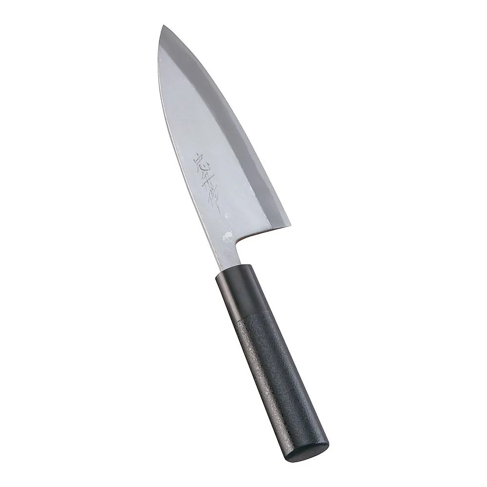 62-6407-93　［Discontinued］Kabuki Harmony, Kitchen Knife, Chushune, blade 15 cm, black stone