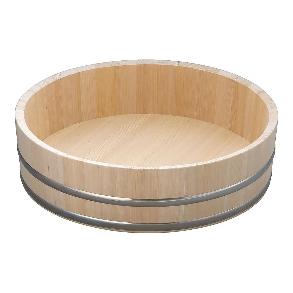 62-6472-09　［Discontinued］Wooden Stainless Steel Hoidai (Sawara Wood) 60 cm