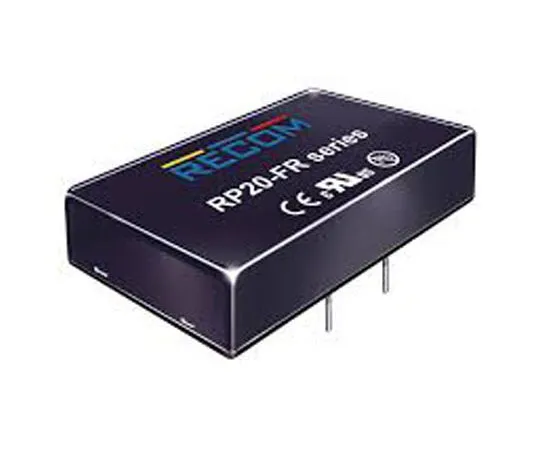 63-8370-99　Recom RP20 FR 20W Isolated DC-DC Converter Through Hole, Voltage in 43 → 160 V dc, Voltage out 5V dc　RP20-11005SFR/P