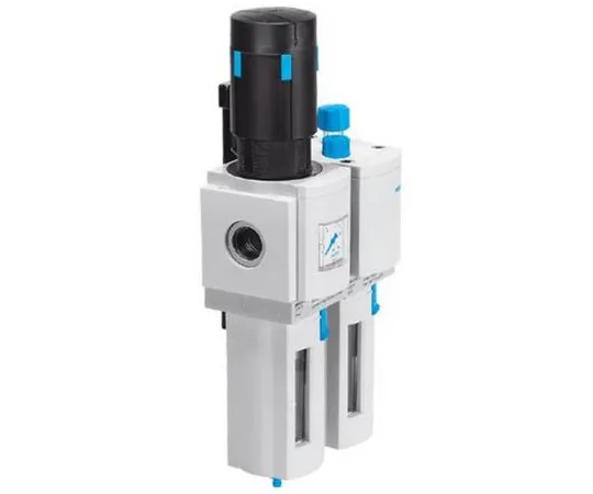 63-9694-13　Festo G 1/2 FRL Assembly, Manual Drain, 60μm Filtration Size　MSB6-1/2-FRC5:J1M1