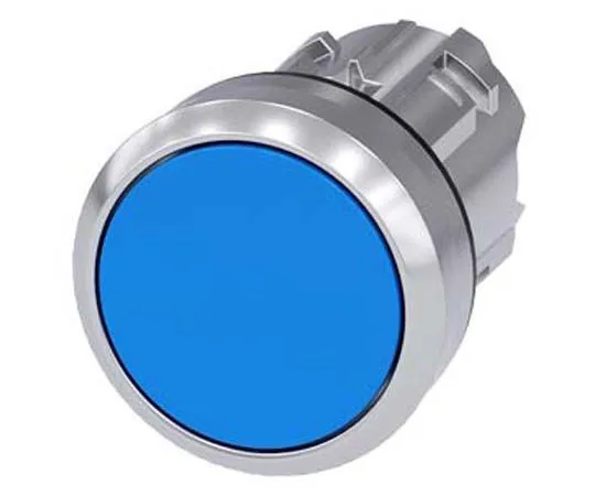 63-8436-84　Siemens SIRIUS ACT Series, Blue Push Button, Latching, 22.3mm Cutout　3SU1050-0AA50-0AA0