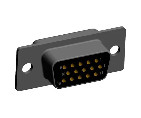 63-8431-56　Norcomp 780, SEAL-D Series, 15 Way Plug-In Mount PCB D-sub Connector Socket, 2.286mm Pitch　780-M15-213R001