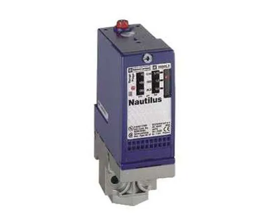 63-8429-12　Telemecanique Sensors Air, Fresh Water, Hydraulic Oil, Sea Water Pressure Switch, 1 C/O 0 → 10bar, 240 V ac, 250　XMLA010A2S13