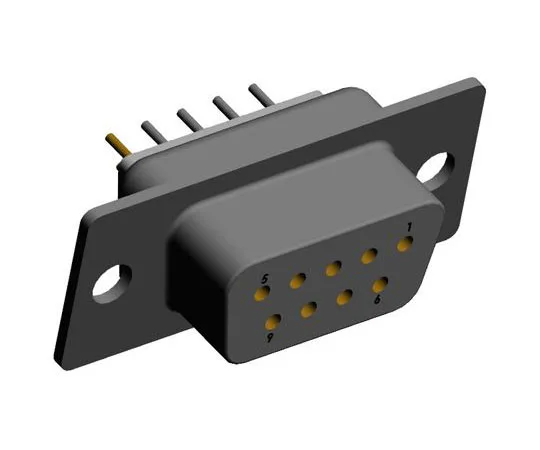 63-8431-38　Norcomp 772, SEAL-D Series, 9 Way Through Hole PCB D-sub Connector Socket, 2.769mm Pitch　772-E09-213R001