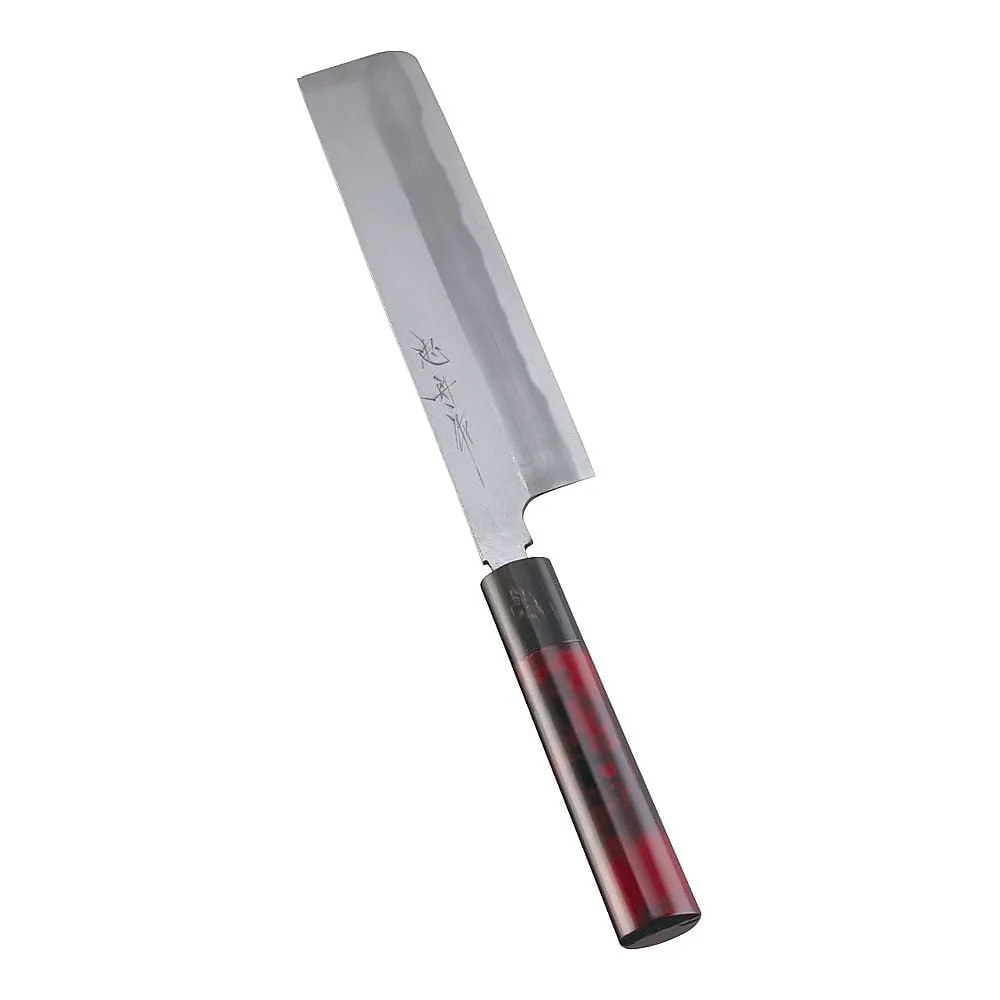 62-6408-16　［Discontinued］Kabuki Harmony Hocho-chu-fune Thin Blade 19.5 cm Akane