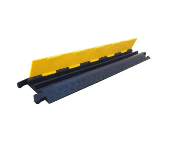 63-9689-10　RS PRO Cable Cover, 20 x 40mm (Inside dia.), 245 mm x 985mm, Black/Yellow, 2 Channels　136-5423