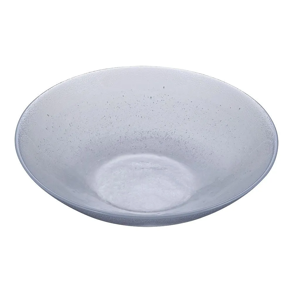 62-6845-57　［Discontinued］Glass Japanese Cuisine Hak***tsu 17 25 cm Round Plate