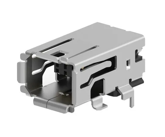 63-8396-33　TE Connectivity Surface Mount Right Angle Mini I/O Connector Female, 8 Way, Shielded　2294415-2