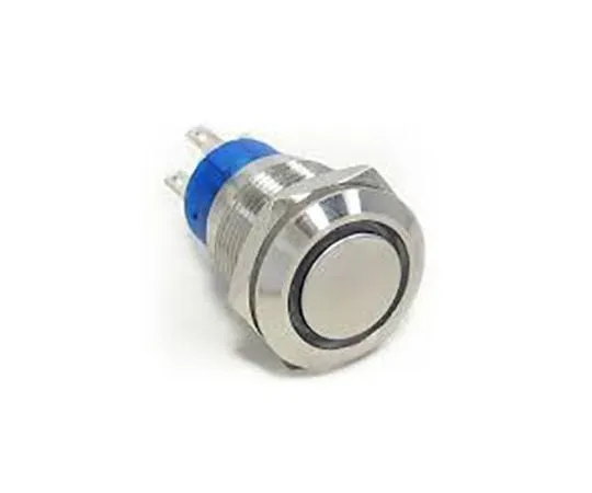 63-8383-44　TE Connectivity Double Pole Double Throw (DPDT) Momentary Blue LED Push Button Switch, IP67, 19.2 (Dia.)mm, Panel　AV1920E712Q04
