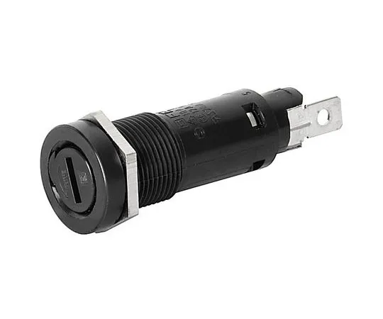 63-8375-99　Schurter FEC Series 10 (VDE) A, 20 (UL/CSA) A Slotted Cap Panel Mount F*** Holder, PC2　31.1622