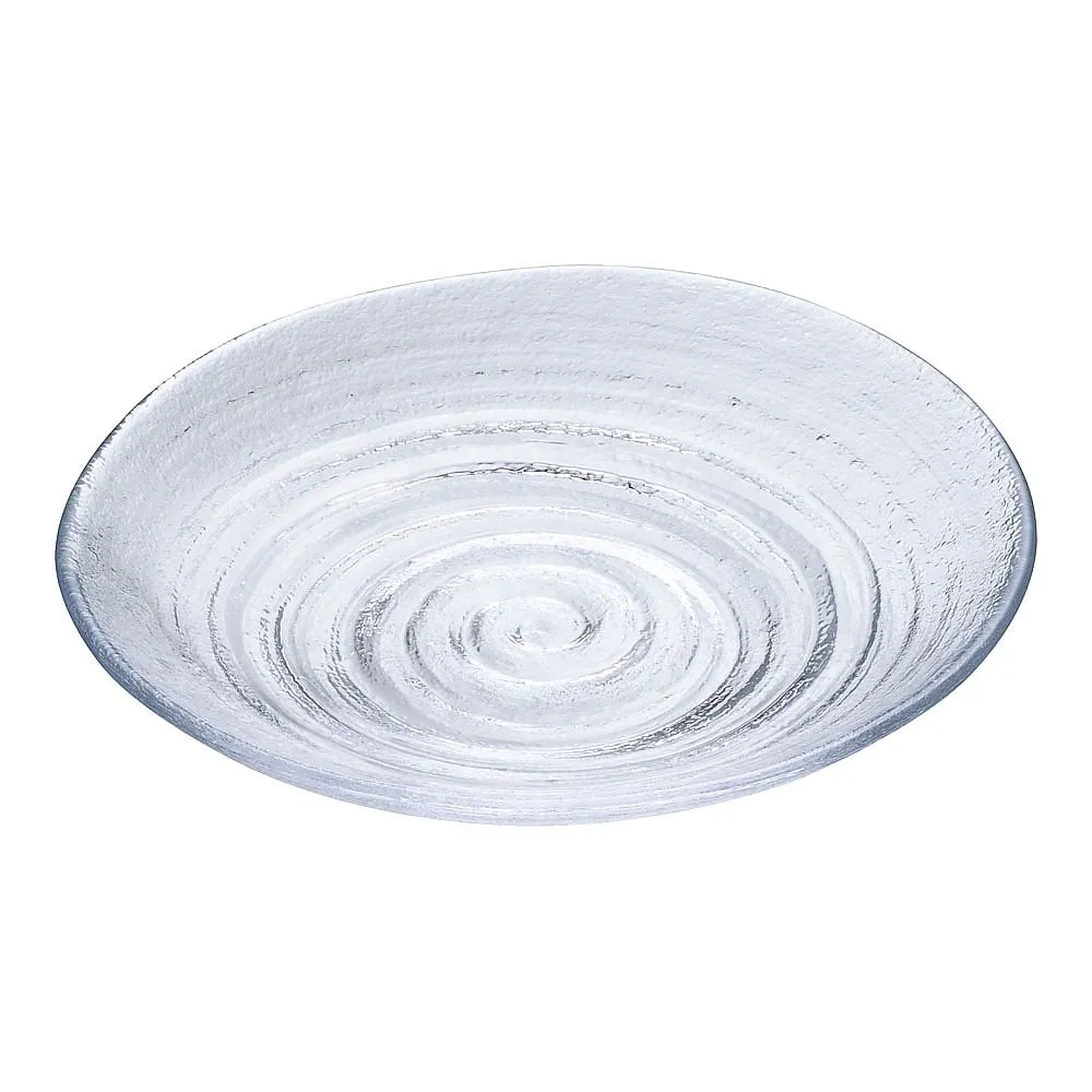 62-6845-80　［Discontinued］Glass Japanese Cuisine Awaji Line Fruit Plate