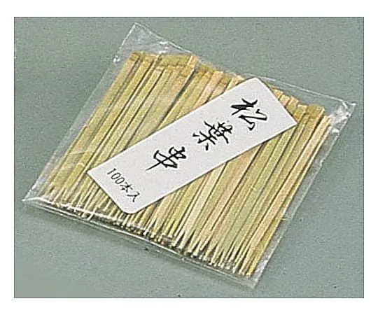 62-6505-57　［Discontinued］Bamboo Matsuba Skewers (100 pcs) 80 mm