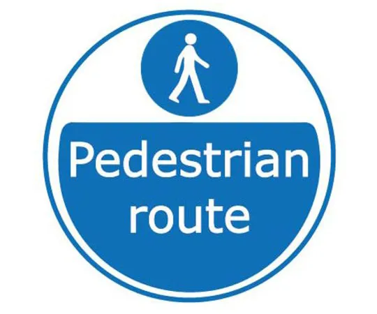 63-9691-55　RS PRO Pedestrians (English) Vinyl　136-6410