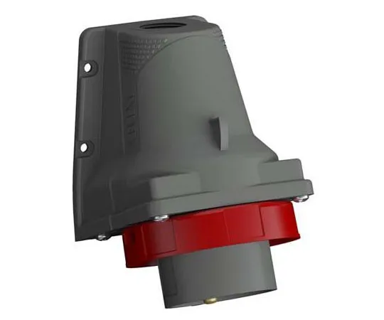 63-8447-34　ABB Easy & Safe Series, IP67 Red Wall Mount 3P+N+E Right Angle Industrial Power Plug, Rated At 16A, 415 V　2CMA101183R1000  416EBS6W