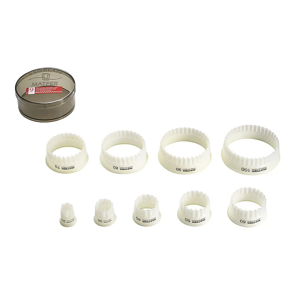 62-6574-12　［Discontinued］Knitted Mold 9-Piece Set　WNK01