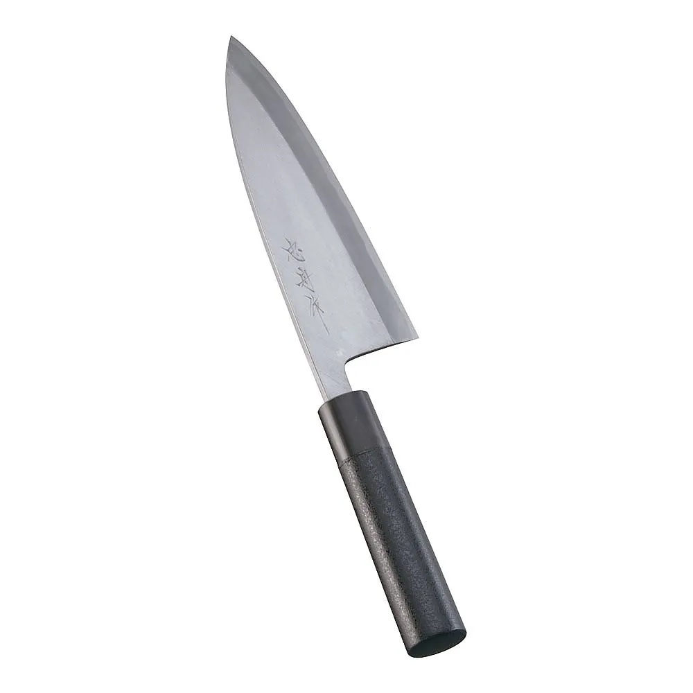 62-6408-03　［Discontinued］Kabuki Harmony, Kitchen Knife, Chushune, blade 19.5 cm, black stone