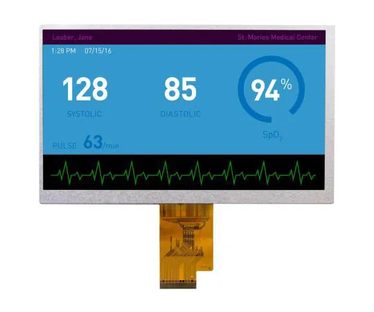63-8451-29　Displaytech DT070BTFT TFT LCD Colour Display, 7in, 1024 x 600pixels　DT070BTFT