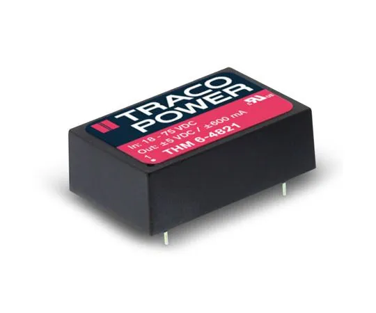 63-8419-65　TRACOPOWER THM 6 6W Isolated DC-DC Converter PCB Mount, Voltage in 9 → 18 V dc, Voltage out 5V dc Medical　THM 6-1211