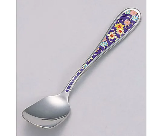 62-6721-73　［Discontinued］SA18-10 Shiki (Daffodils) Square Ice Cream Spoon