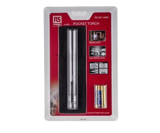 63-5169-76　［Discontinued］RS PRO LED Torch - , 15 lm　901-4960