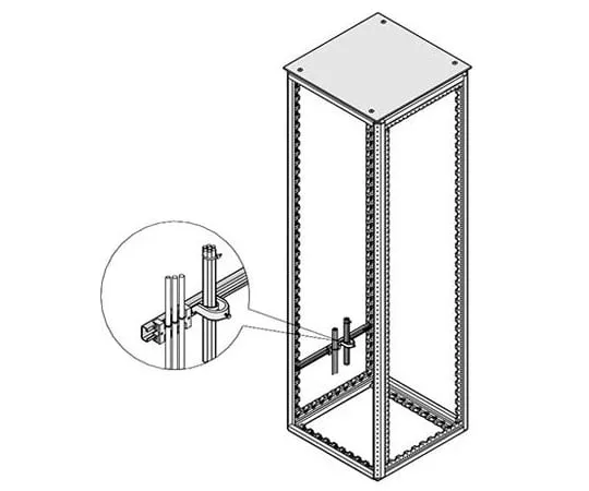 63-9676-83　Depth Member for *** with 19-Inch Cabinet　23130087