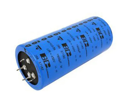 63-9679-39　Vishay 1800μF 450V dc Aluminium Capacitor 45 (Dia.) x 100mm +105°C 45mm 22.5mm 100mm　MAL229957182E3