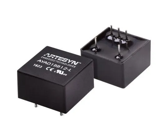 63-8396-46　Artesyn Embedded Technologies AYA 3W Isolated DC-DC Converter Through Hole, Voltage in 9 → 18 V dc, Voltage out　AYA01B12-L