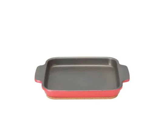 62-6824-44　［Discontinued］Baked Plus Oven Toaster Plate Flat Plate Red