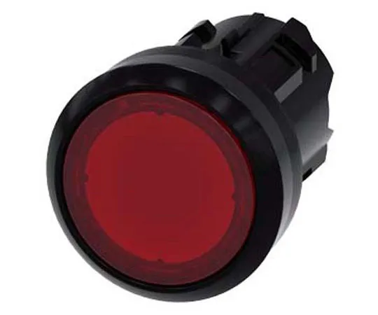 63-8436-55　Siemens SIRIUS ACT Series, Red Push Button, Latching, 22.3mm Cutout　3SU1001-0AA20-0AA0