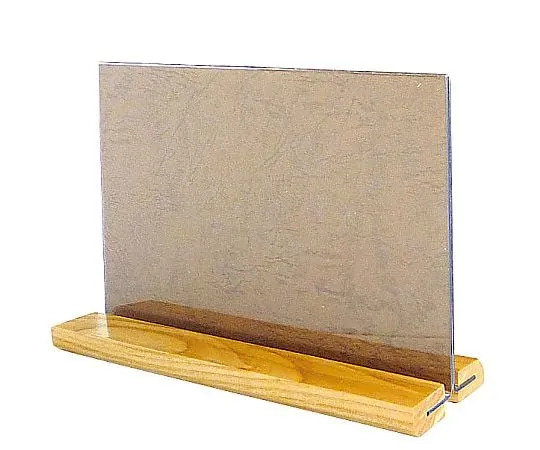 62-6768-18　［Discontinued］Wooden Foot Menu Standing Natural Medium