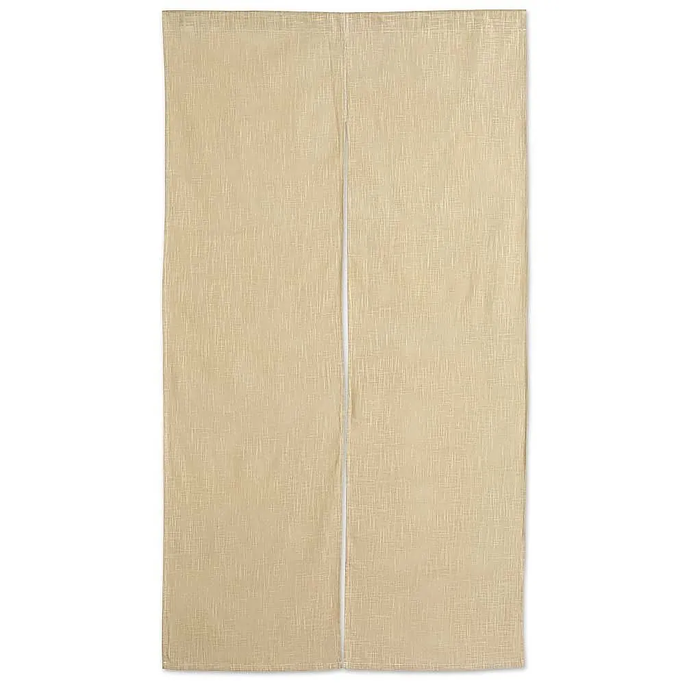 62-6318-97　［Discontinued］Half Noren Cotton Linen Plain Beige　001-08