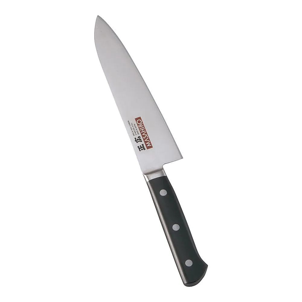 62-6412-76　［Discontinued］Masahiro MV-H Chef's Knife 18 cm (Plastic Pattern)　14910