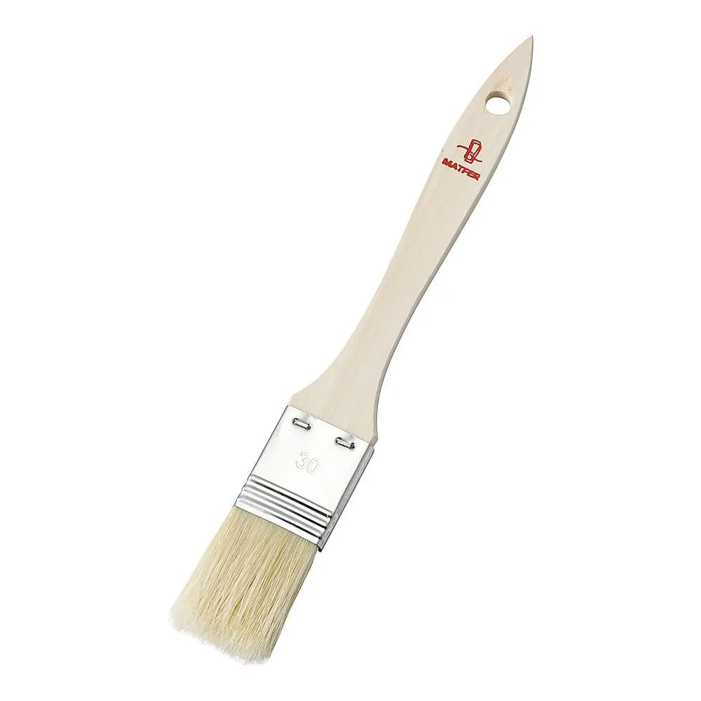 62-6555-70　［Discontinued］Matofa Pork Hair Brush (Wooden Handle/Iron Metal Fittings) 3cm　81233