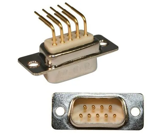 63-8431-50　Norcomp 773, SEAL-D Series, 9 Way Right Angle Plug-In Mount PCB D-sub Connector Plug, 2.769mm Pitch　773-E09-113R001
