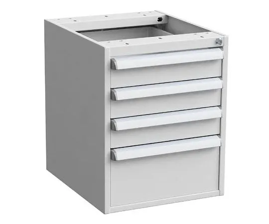 63-8442-43　Treston Grey, Steel 1, 3 Drawer Unit, 500 mm, 600 mm x 450mm x 520mm　60649103