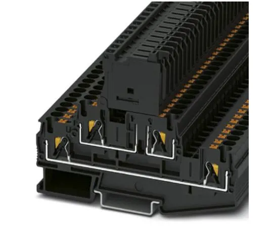 63-9680-64　Phoenix Contact PTTB 4-HESI (5X20) Non-F***d Terminal Block, 4 Way/Pole, 24 → 10 AWG DIN Rail, 500 V　3211886