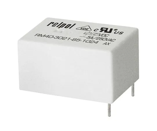 63-8409-54　Relpol SPDT Non-Latching Relay PCB Mount, 12V dc Coil, 5A　RM40-2011-85-1012