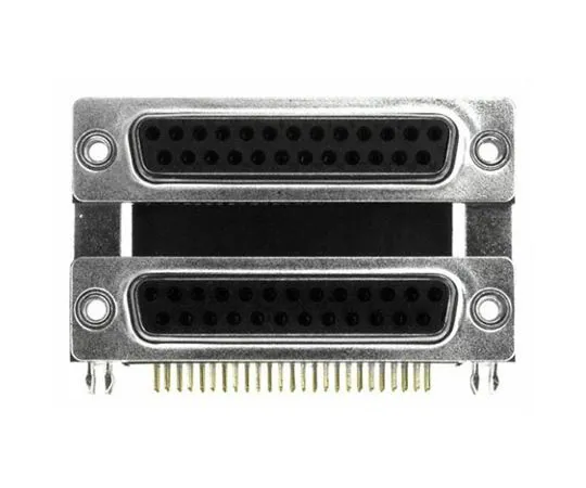 63-8431-32　Norcomp 189 Series, 25 Way Right Angle Stacked PCB D-Sub Connector Female/Female, 2.769mm Pitch, with 4-40 Hex　189-025-513R491