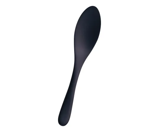 62-6722-21　［Discontinued］PP Gourmet Spoon GM-4024 17 cm Black