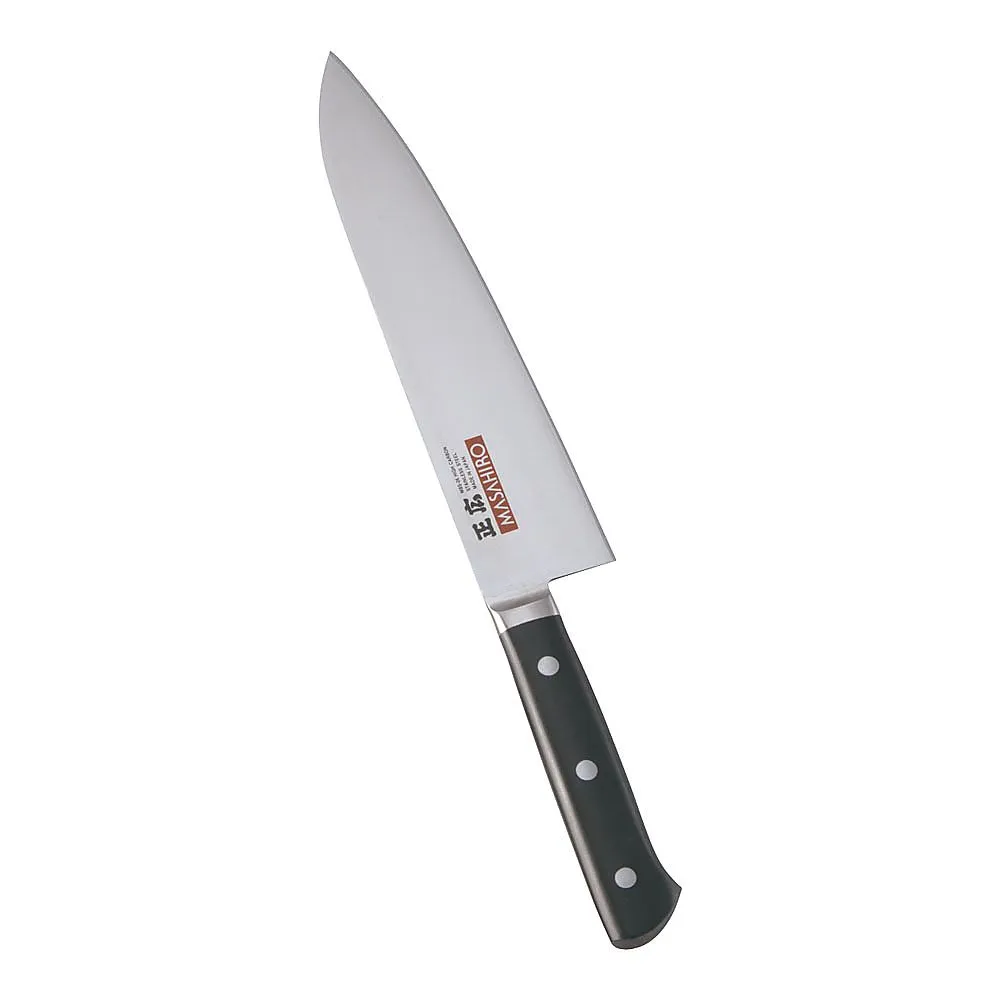 62-6412-77　［Discontinued］Masahiro MV-H Chef's Knife 21 cm (Plastic Pattern)　14911