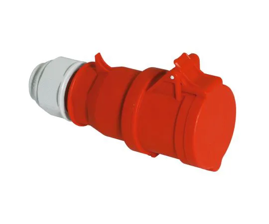 63-9689-46　Bals IP44 Red Cable Mount 3P+N+E Industrial Power Socket, Rated At 32A, 415 V　3148