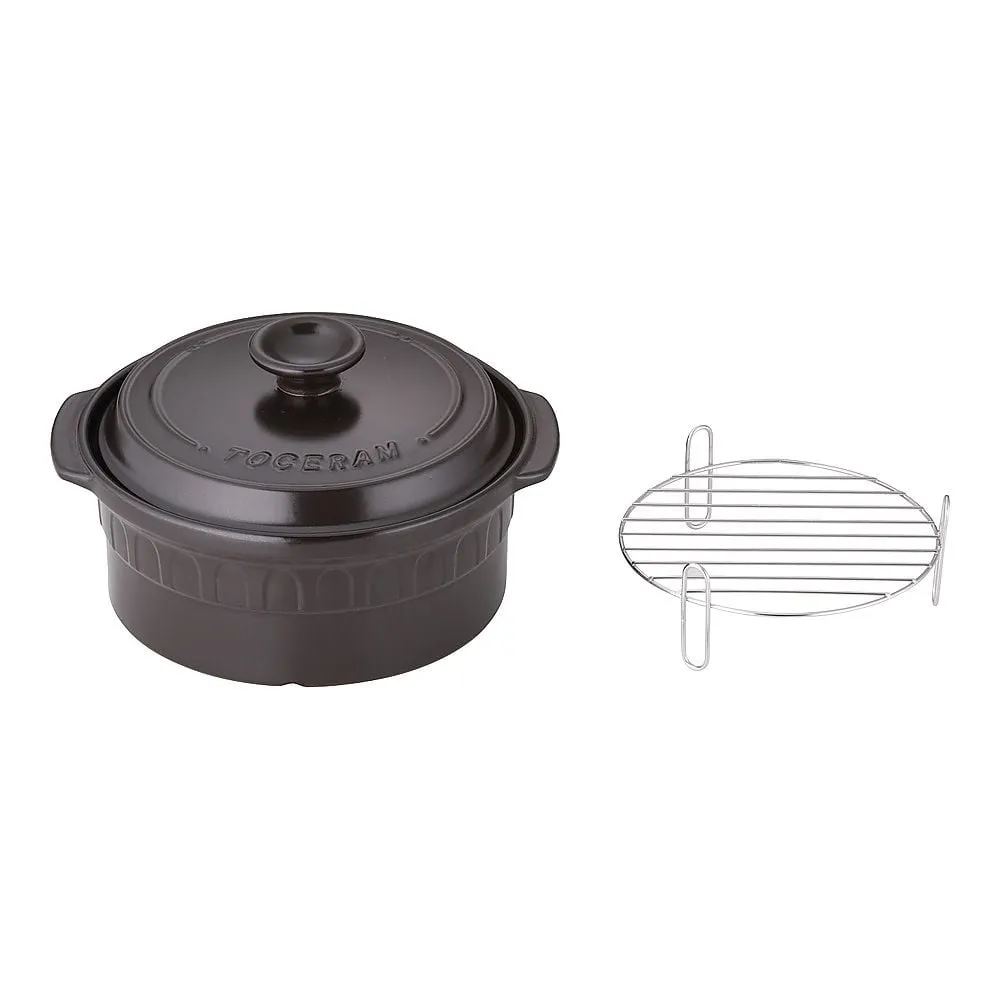 62-6350-26　［Discontinued］New Toe Serum Double Handpan Deep Type 22 cm (Black)　TSR-190CM-B