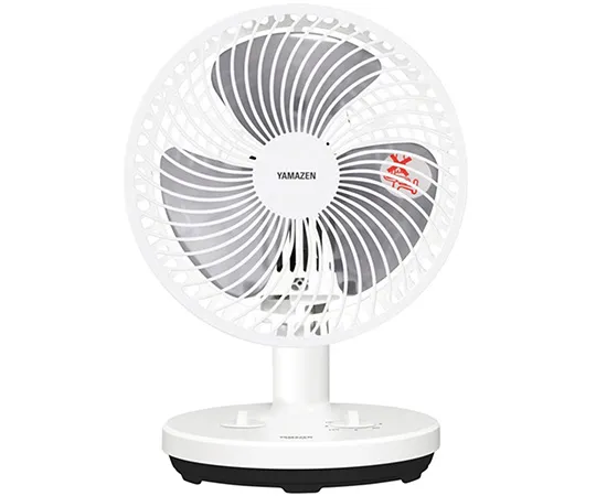 63-3966-38　［Discontinued］18 cm tabletop fan white black　YDT-F183WB