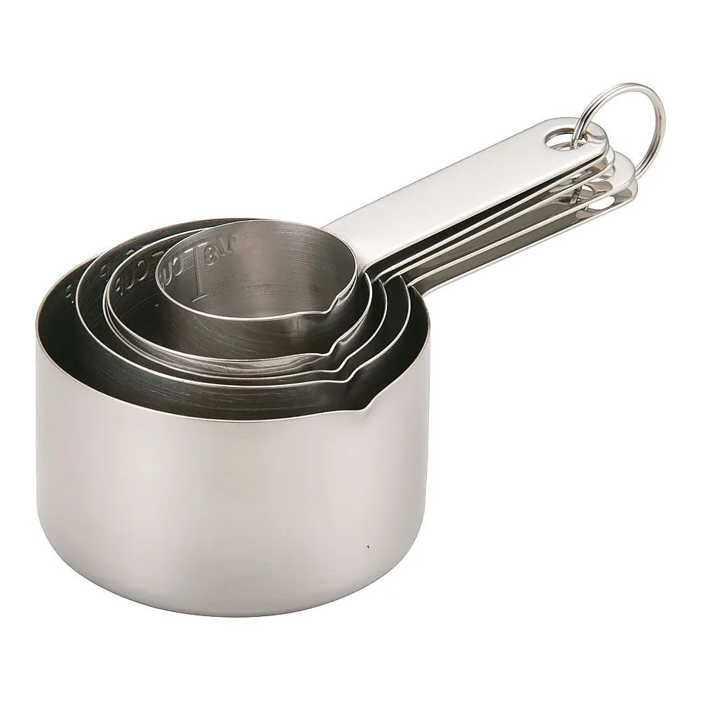 62-6465-83　［Discontinued］Kitchen Helper Measuring Cups 5-Piece Set 1 Set (Pack of 5)　BKI37