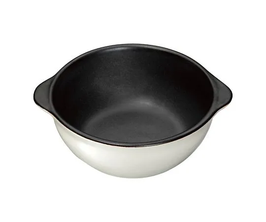 63-1249-43　［Discontinued］Chocolate Heat Resistant Soup Pot White