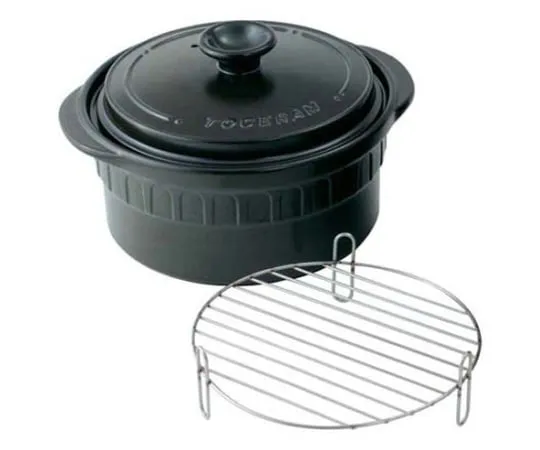 62-6350-24　［Discontinued］New Toe Serum Double Handpan Deep Type 24 cm (Black)　TSR-190BM-B