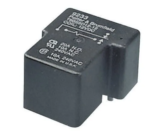63-8398-10　TE ConnectivityT9A SPDT Non-Latching Relay PCB Mount, 24V dc Coil, 30A　T9AS5D22-24=RELAY,QC/PC,SEAL,P