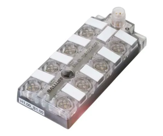 63-8418-44　BALLUFF M12 4-Pin - 8 x M12 5-Pin Male Input/Output Module for *** with Harsh Industrial IO-Link, 18 → 30.2 V dc　BNI IOL-104-000-K006